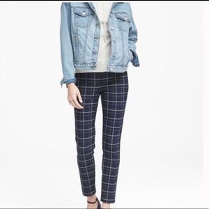 Banana Republic Sloan Plaid Ankle Pants